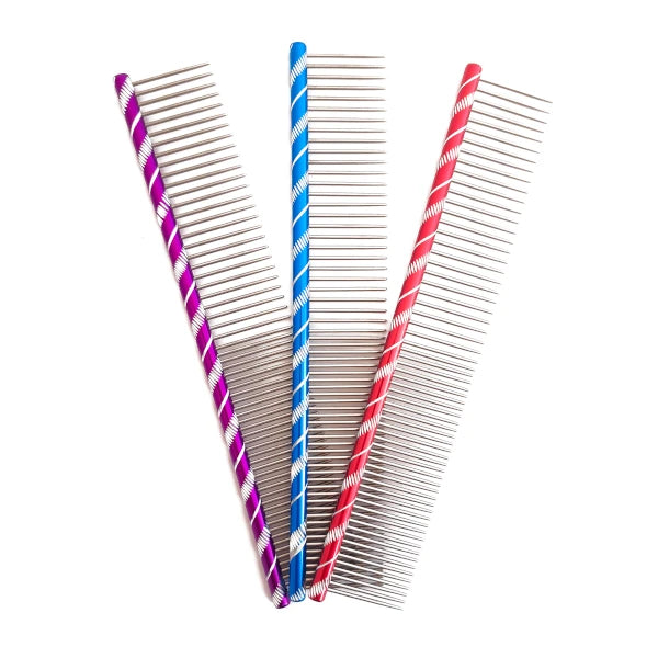 Farbiger Premium Metallkamm – Ideal für die Fellpflege von Hunden & Katzen